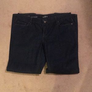 Loft curvy straight jeans